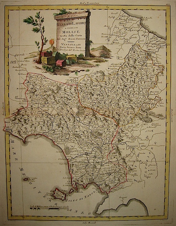 Zatta Antonio (1722-1804) Terra di lavoro e contea di Molise 1783 Venezia